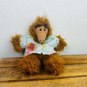 1988 Vintage Burger King ALF Alien Plush Hand Puppet Doll Hawaiian Shirt‎ 10"
